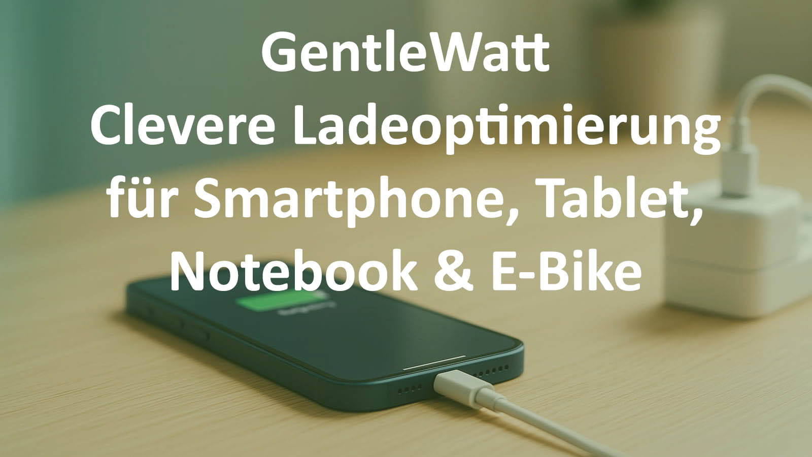 GentleWatt App – Ladeoptimierung für Smartphone, Tablet, Laptop & E-Bike