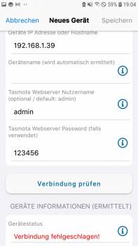 Tasmotrol Android Screenshot Tasmota