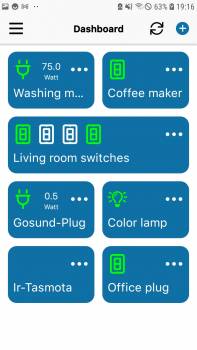 tasmota tasmotrol app steckdose