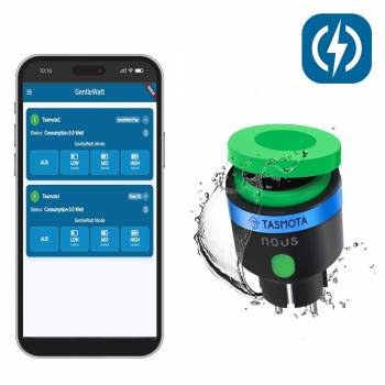 GentleWatt Tasmota Smart Steckdose NOUS A6T Outdoor  – inkl. App iOS/Android